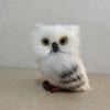 Decoration 1pcs Static Model Simulation of Owl White Owl Car Decoration Animal Car Ornament Pendant Car Decoration