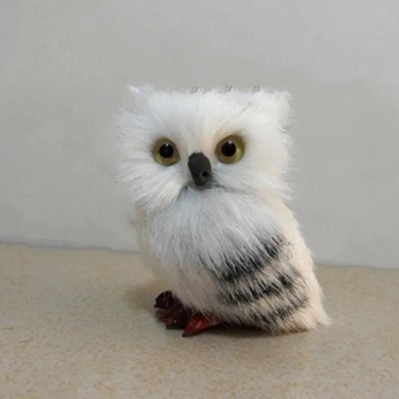 Decoration 1pcs Static Model Simulation of Owl White Owl Car Decoration Animal Car Ornament Pendant Car Decoration
