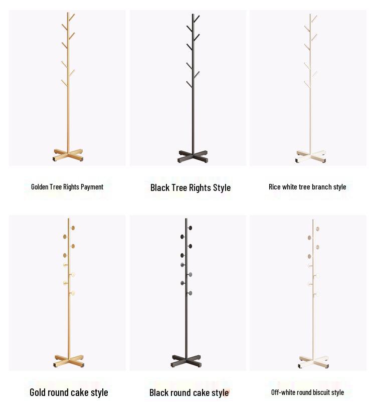 Elegantní kovový stojan na oblečení a úložná police na podlahu do ložnice a obývacího pokoje