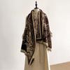 New Luxury 2-Sided Imitation Cashmere Scarf - Ultra Soft Women's Winter Thickened Jacquard Wrap Shawl with Stylish Patterns