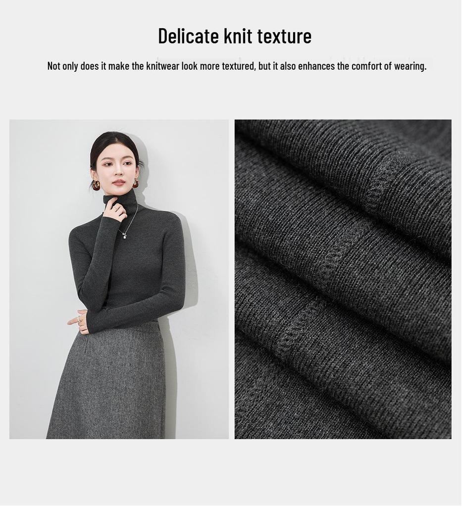 16jehlový čtyřplochý superjemný merino vlna jednobarevný rolák pletenina: Jednoduchý, Všestranný a Úzce Propojený Design