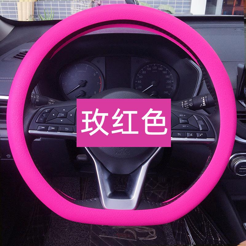 Car Styling Universal Silicone Steering Wheel Glove Cover Texture Soft Multi Color Silicon Accessories.