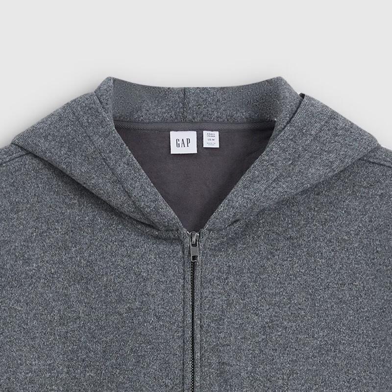 Gap Fall 2026 Logo Embroidered Hooded Cardigan Sweatshirt