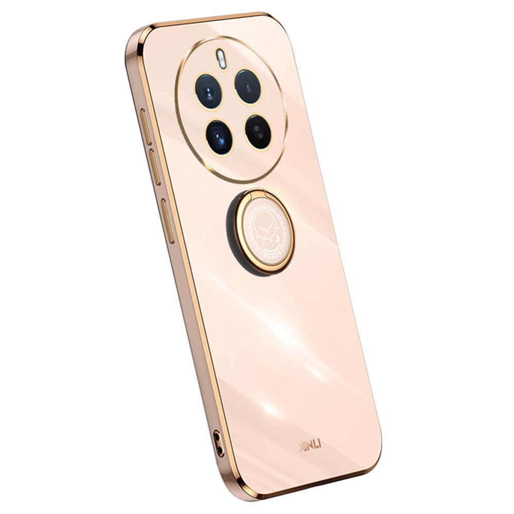 XINLI For Realme 12 Pro 5G/12 Pro+ 5G Kickstand Case TPU Electroplating Back Phone Cover