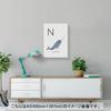 Art Panel Painting Decoration igsticker 420mm x 297mm A3 Photo Wall Hanging Wooden Frame Interior Stylish 019946 Animal Alphabet N Narwhal