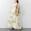 DIMANAF New 2026 Women Plus Size Summer Beach Lady Long Dress Vest Sleeveless Maxi Floral Print Sundress Loose Oversize Clothing
