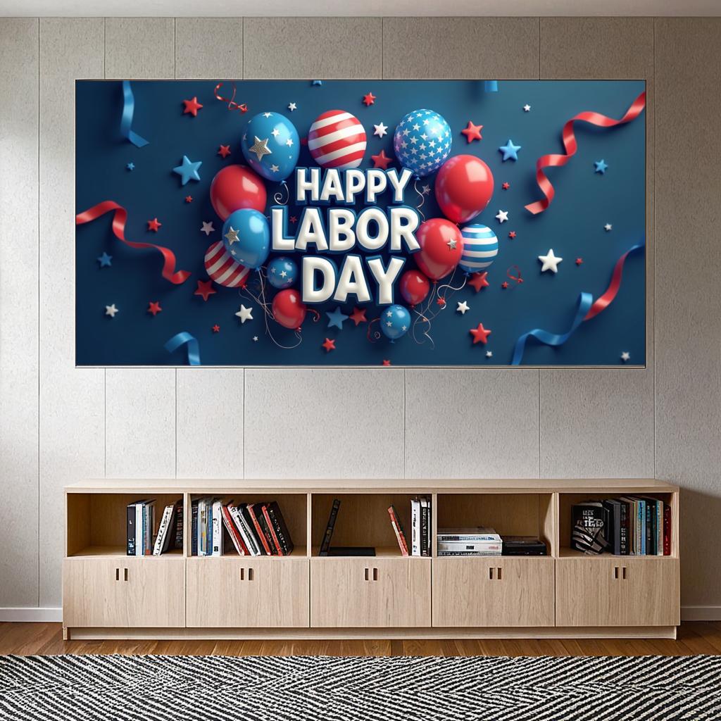 Patriotic Banner Lightweight Event Banner Festive Theme USA Party Decoration for American Holidays