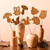 8pc Animal Silhouette Plug-in, Flower Pot Wrought Iron Decorative Garden Ornaments
