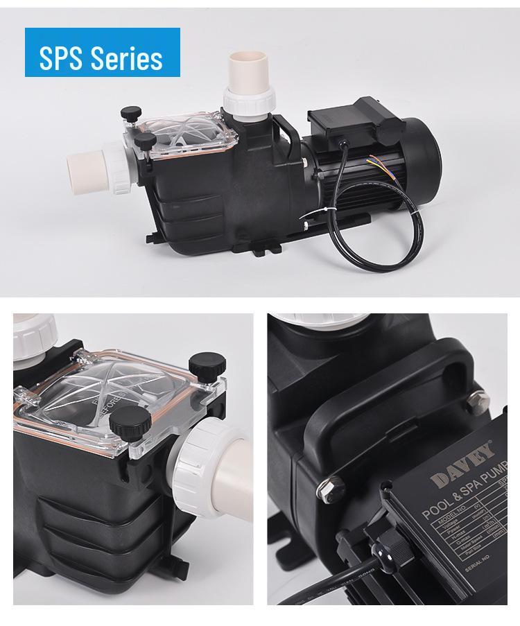 Daiwei Pool Water Filtration & Circulation Pump with Hair Collector for Swimming Pools and Bathtubs