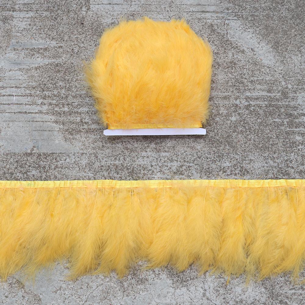 Turkey Feather Tip Tail Velvet Edge Colorful Diy Clothing Accessories