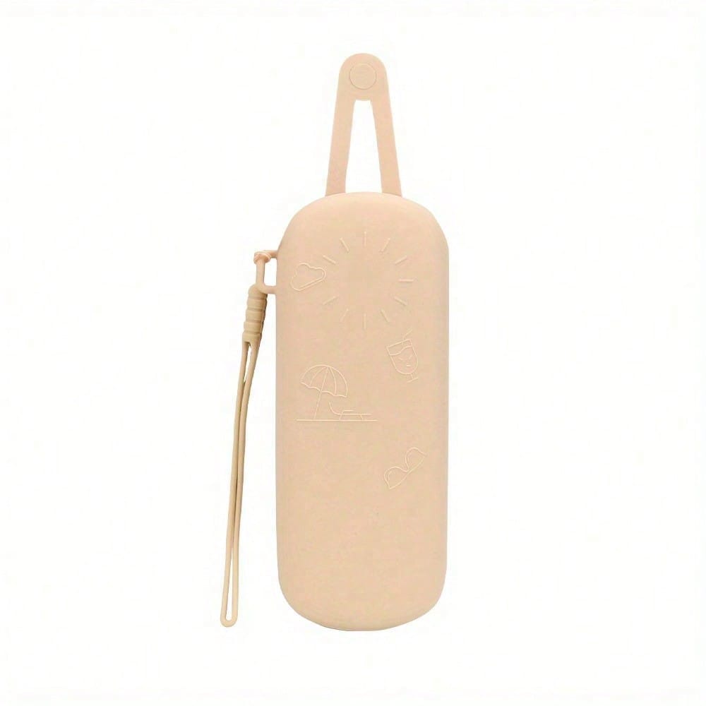 Astuccio Occhiali da Viaggio Pochette Pennelli Trucco Organizer Cosmetico Borsa Protettiva Occhiali da Sole in Silicone Accessori Occhiali Con Cordino