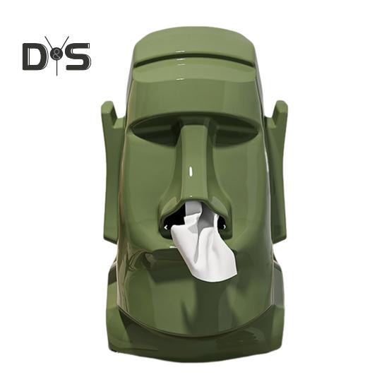 

Коробка для салфеток в стиле камня, держатель для салфеток с наушниками, легко чистится, художественный домашний декор зелёный