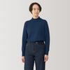 MUJI Washable Wool Smoky Size S Women's High-Gauge High-Neck Sweater, BA1OYA4A, Blue,