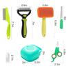 8-Piece Pet Grooming Set: Comb, Brush, Nail Clippers, Detangling Comb for Dogs and Cats