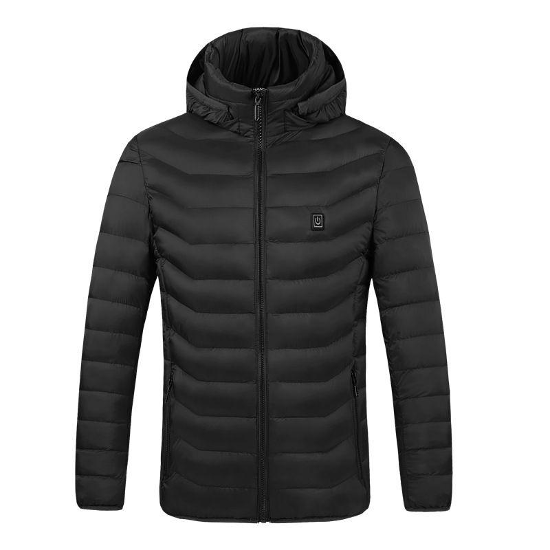 Thermal Winter Electric Usb Padded Coat Battery Heated Hoodie Jacket Warmer Body