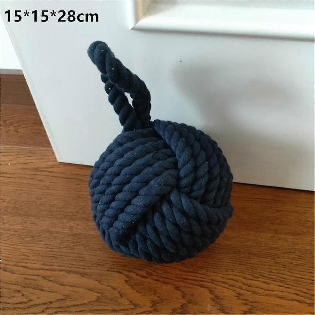 6inch Monkey Fist Rope Door Stopper Nautical Knot Decor for Tablecloth