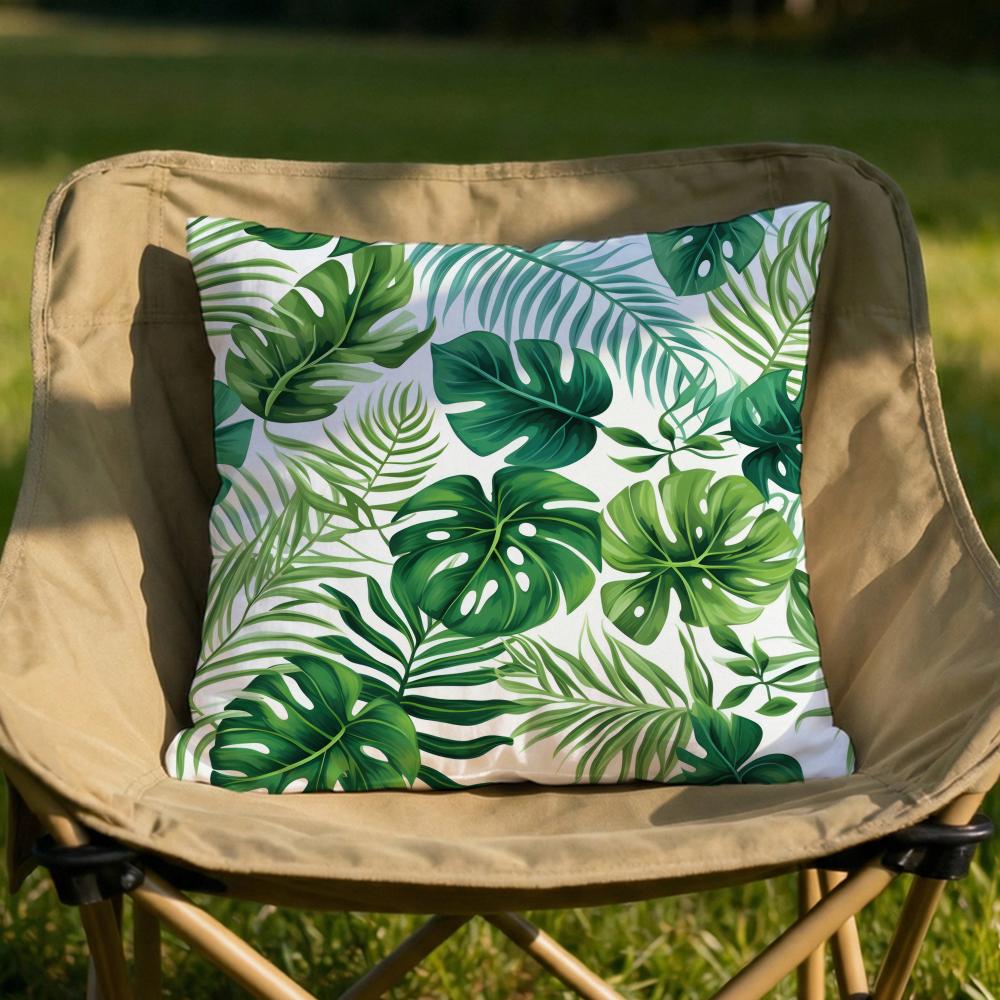 Tropical Leaves Series Cushion Cover Soft Reversible Durable Pillow Cover MultiScene Use for Home Car Daily Comfort