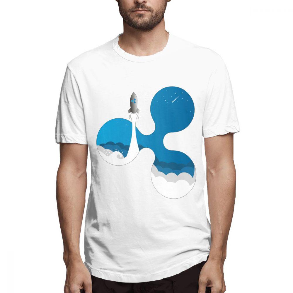 

Ripple Rocks XRP Crypto Currency T Shirt Men s Quality Streetwear Homme Tee Shirt Crewneck Plus Size Homme T Shirt - Men s Su... 5XL