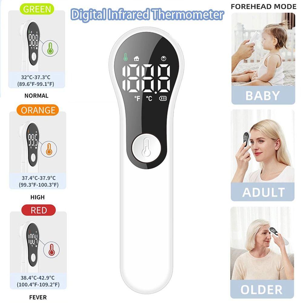 

Precision Temperature Measurement Meter Non-contact Handheld Pyrometer Forehead/Body білий
