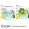 5L Manual Vegetable Washer Spinner, Large Lettuce Dryer, Mixer for Vegetables, Herbs, Berries, and Fruits, with Non-Slip Base
