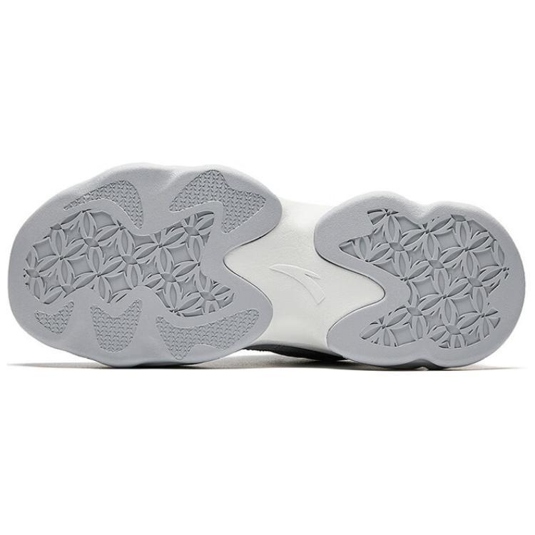 Anta Slip Resistant Abrasion Resistant Low top Chunky Sneakers Women's White Gray Black 122518891-9