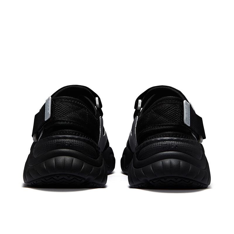 FILA Fusion Conch Mesh Fabric Synthetic Leather Mary Jane Versatile Classic Casual Water Shoes Men Shoes Black T12M521707F-BS