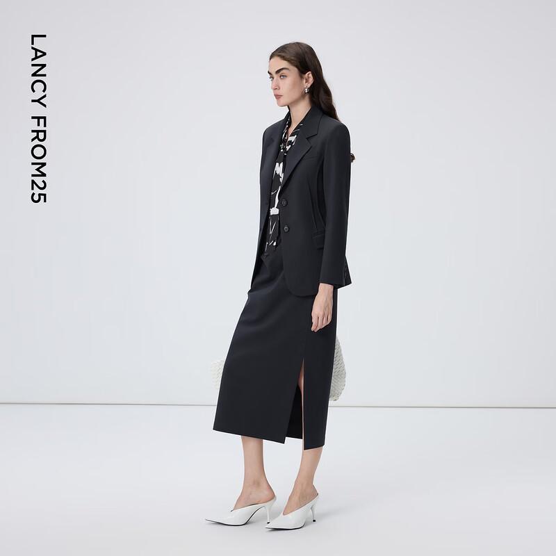Langzi Asymmetrical Pleated Midi Skirt