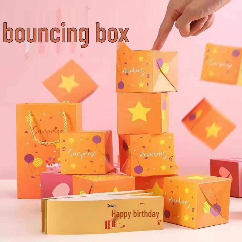 Douyin Style Pop-up Red Envelope Gift Box for Birthday, Qixi Festival, or Valentine's Day Celebrations