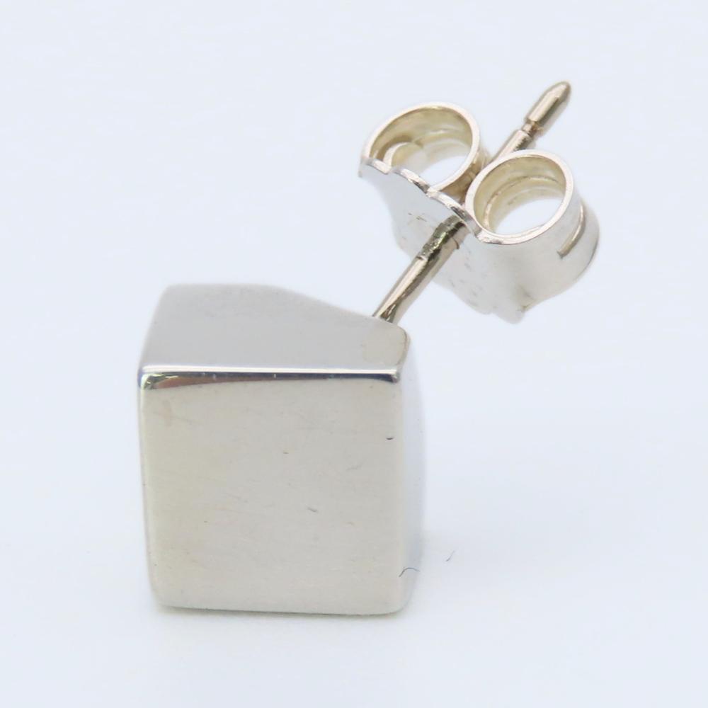 Used TIFFANY&Co. Pierce Cube Silver925 7.3g Silver Square