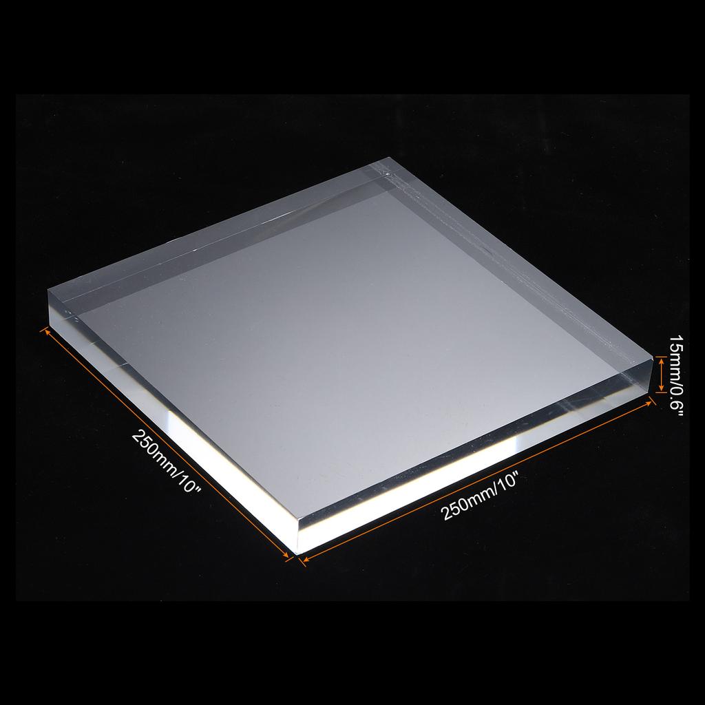 1pcs Acrylic Square Display Stand Base Solid Clear Display Block Clear Jewelry Stand Ring Showcase Holder Base for Collectibles