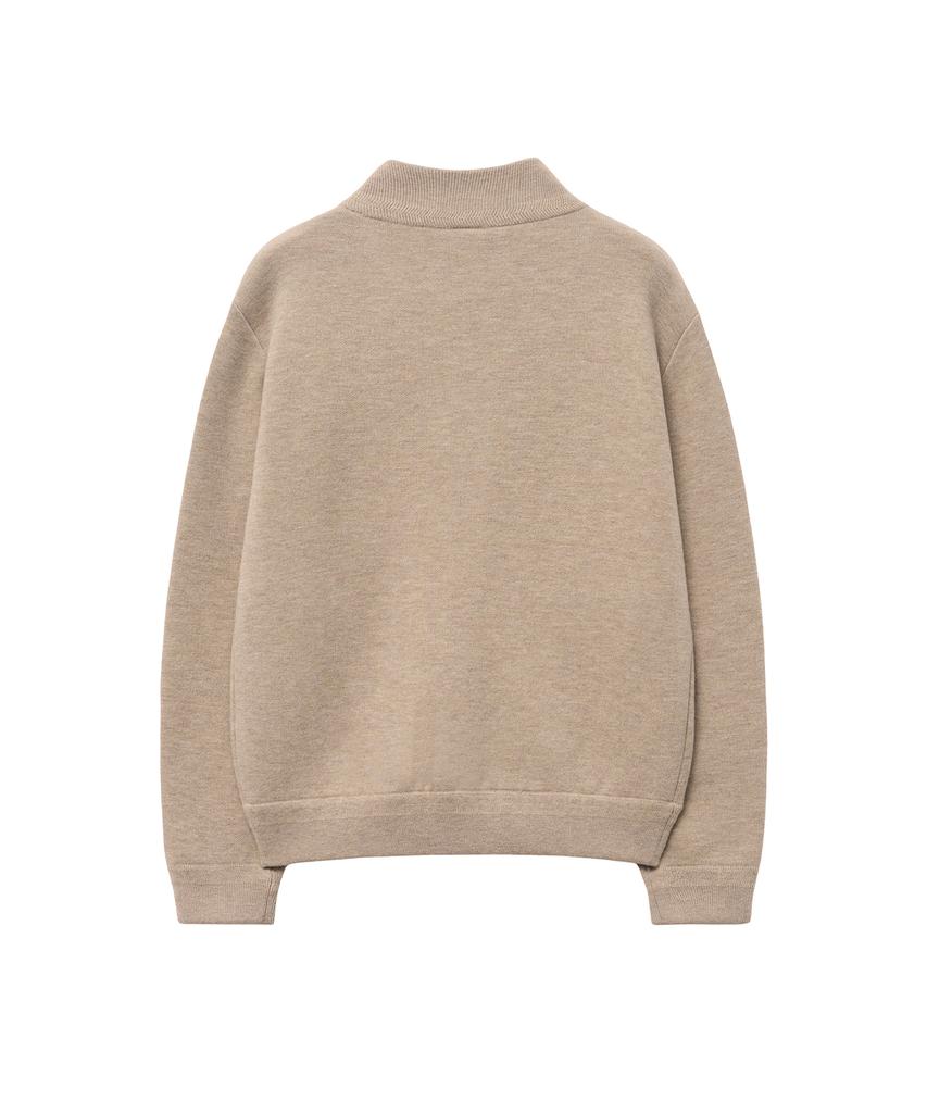Iolo Merino Wool A-One Knit Jacket_Oatmeal