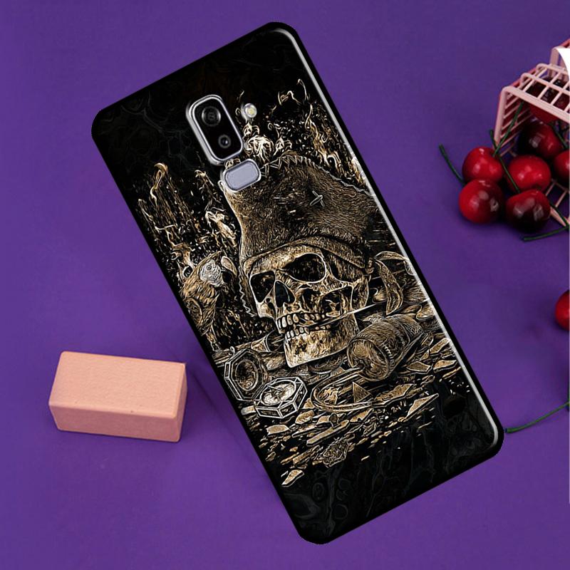 Gotisk Skalle För Samsung Galaxy M14 M34 M54 M56 M36 M16 M31 M11 M13 M53 M12 M32 M52 M35 M55 M15 M06 Fodral