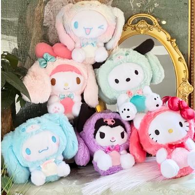 New Genuine Sanrio Family Overjoyed Series Blind Box Pendant Decoration Vinyl Doll Anime Figure Birthday Gifts Mystery Random Trendy Surprise