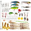 80 PCS/Set Fishing Lures Baits VIB Tackle Fishing Accessories With Tackle Box And Fishing Gear Lures