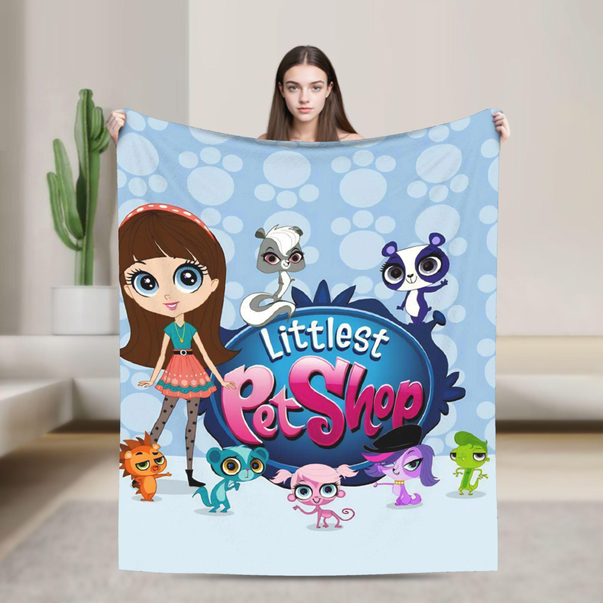 Littlest Pet Shop Blankets  Super Warm Fluffy Plush Throw Blanket For Home Decor Airplane Travel Flannel Bedspread Bed Cover