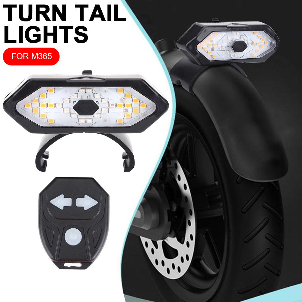 Smart Scooter Taillights Wireless Remote Control Turn Signal Safety Light Micro USB Rechargeable Waterproof for M365 Pro 2 MI 4