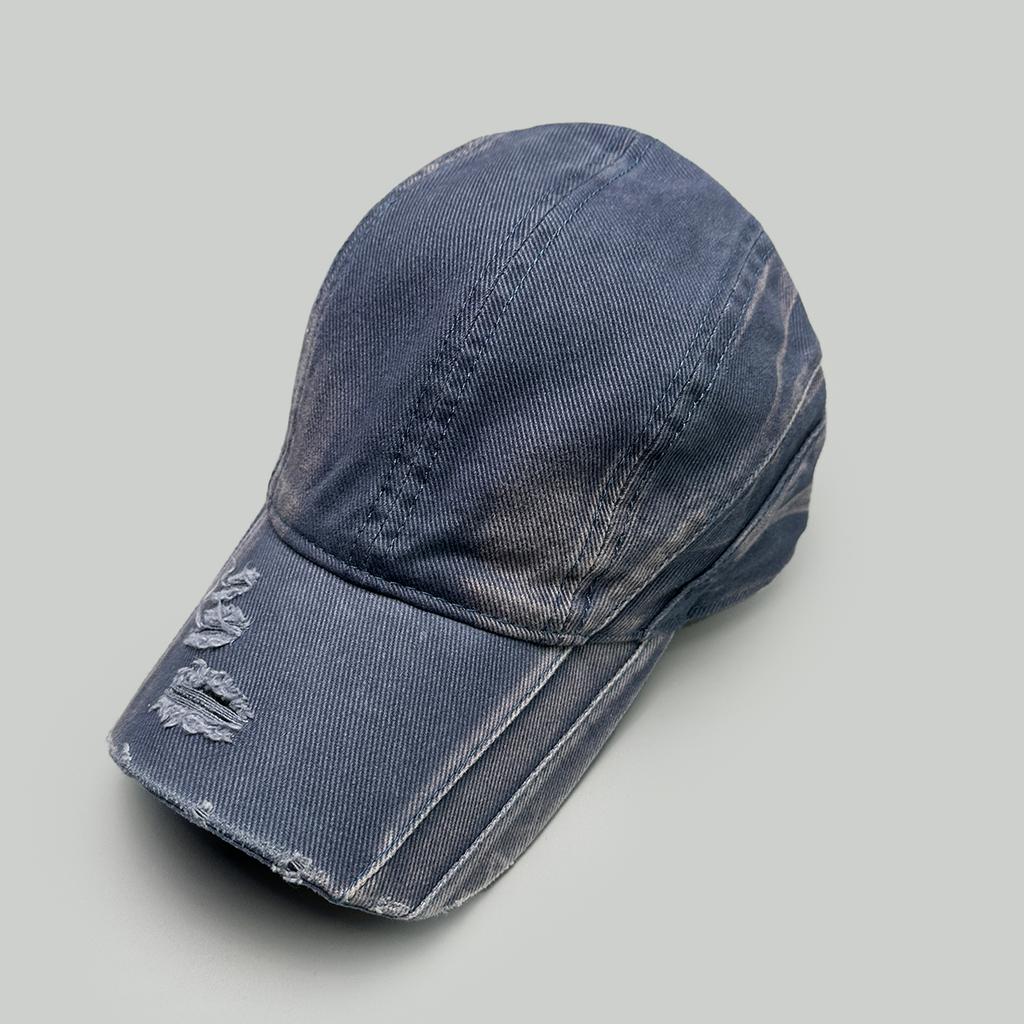 Street Retro Bandhnu Solid Stripe Baseball Hats New Men Women Sunshade Personal Versatile Distress Fashion American Peaked Caps