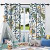 2pcs Luxury Boho Flowers Window Curtains for Home Bedroom Living Room Drakening Heat Insulation Noise Reduction Blackout Drapes