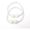Magnetic Curtain Tiebacks Pearl Ball Elegant Woven Rope Curtain Holdbacks Magnet Drapery Tie Back Clips Curtain Holder for Living Room Bedroom Home