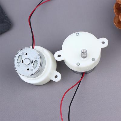 Dc 3V-7.4V 5V 12Rpm Slow Speed Mini 300 Gear Motor Micro 32Mm Plastic Gearbox Gear Reduction Motor Diy Stage Lights Toy Model