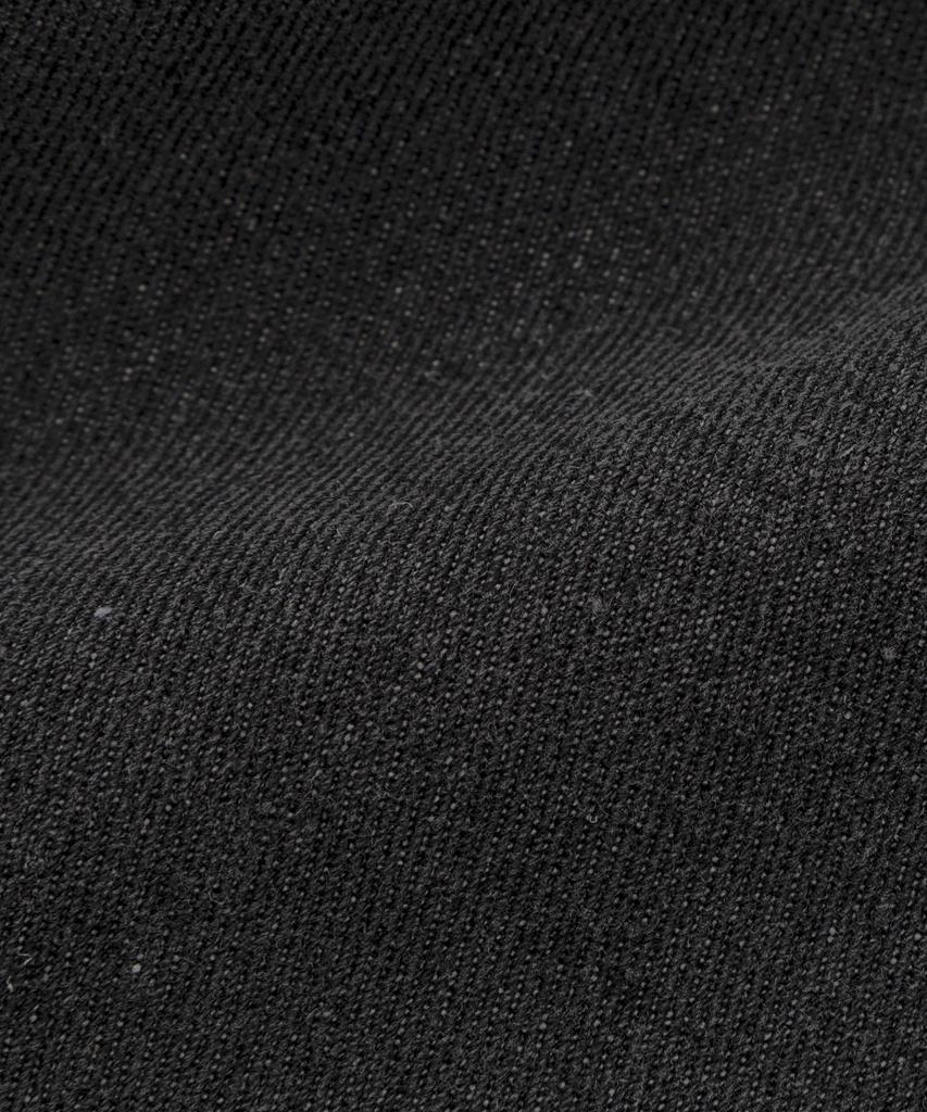 LETTERCOMO Washed Denim Zip-Up Black