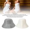 Sauna Felt Hat Head Protection Water Absorption Sauna Bath Hat Vaporarium Hat for Men and Women White and Grey