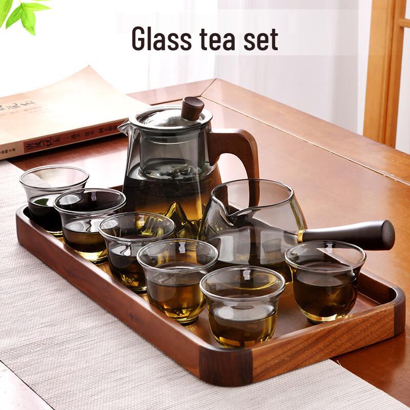 Elegant Glass Kung Fu Tea Set