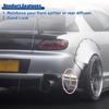 ACROPIX Barra di Supporto Regolabile Universale in Lega di Alluminio per Spoiler Anteriore del Paraurti dell'Auto, Barra di Tirante 7,5mm-12,7mm 75mm Tono Oro 2pz