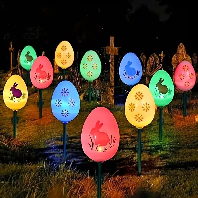 3.5M/5M Solar Easter Egg String LightsWaterproof LED GardenLights Outdoor Lawn and Yard DecorationFestive Landscape Party Lights