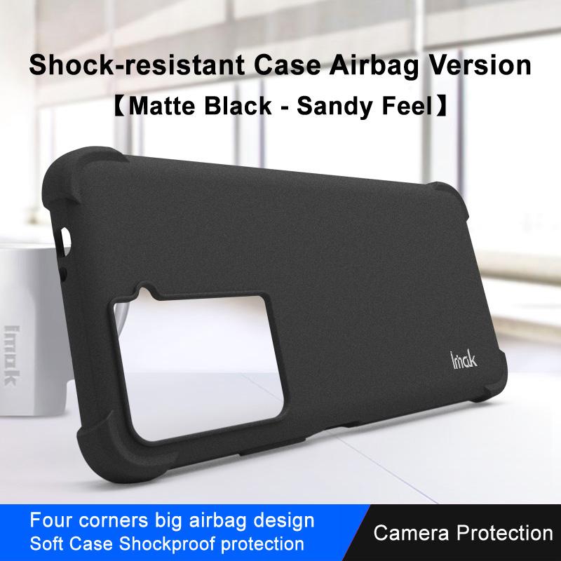 

IMAK For HTC U23/U23 Pro 5G Matte Soft TPU Phone Case Shock-absorbing Airbag Phone Cover Black