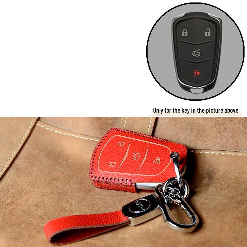 Cadillac Key Case with Snap Button for XT4, XT5, CT5, XT6, XTS, ATSL, CT6, CT4 Models