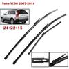 24"+22"+15" Front & Rear Frameless Wiper Blades for Volvo XC90 2007-2014, Volvo XC70, V70, S80, XC60