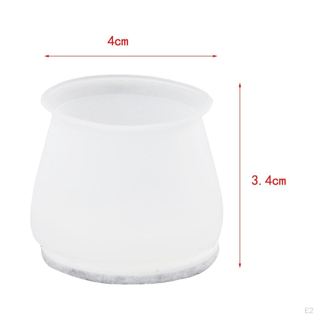 32 Caps Silicone Floor Protectors with Felt