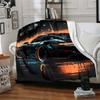1Pc Night City Blanket Soft And Comfortable Casual Warm Camping Travel Christmas Halloween Xmas Gift M928341